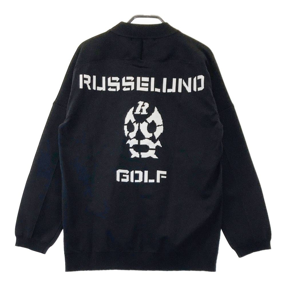 サイズ：2 RUSSELUNO ラッセルノ  ニットセーター ルチャ  ブラック系 [240101417374] ゴルフウェア レディース ストスト サイズ：2 RUSSELUNO ラッセルノ ニットセーター ルチャ