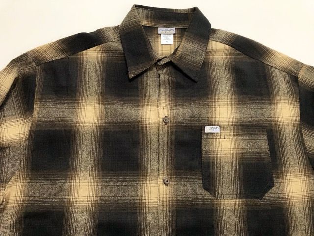 CALTOP ネルシャツ オンブレ チェックシャツ ブラウン USA製 CalTop CALTOP ネルシャツ オンブレ チェックシャツ ブラウン USA製 CalTop