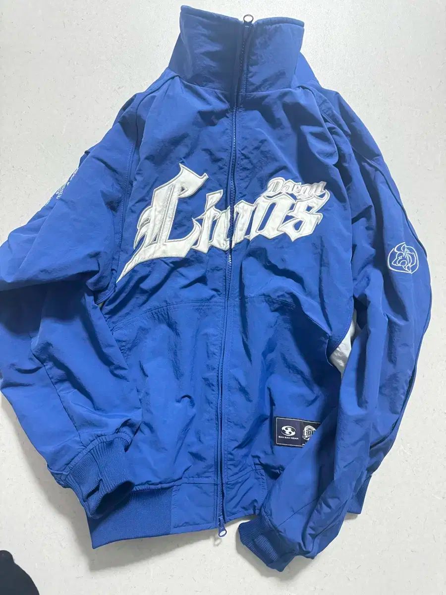 サムスン ライオンズ x SAN SAN GEAR サンサンギアー ジャケット ブルー S
