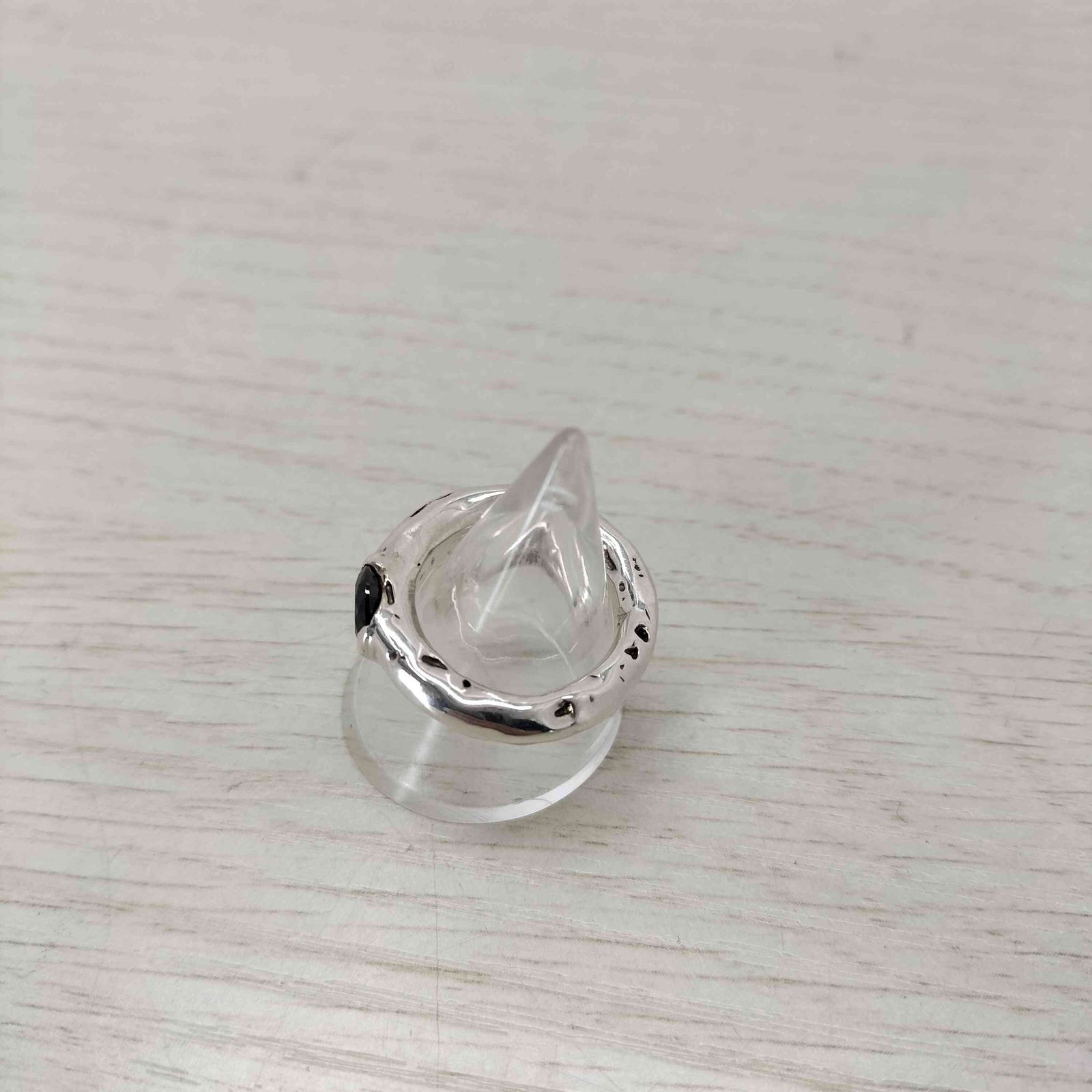 イーエム e.m. シルバー925 ブラックジルコニアリング レディース 13号