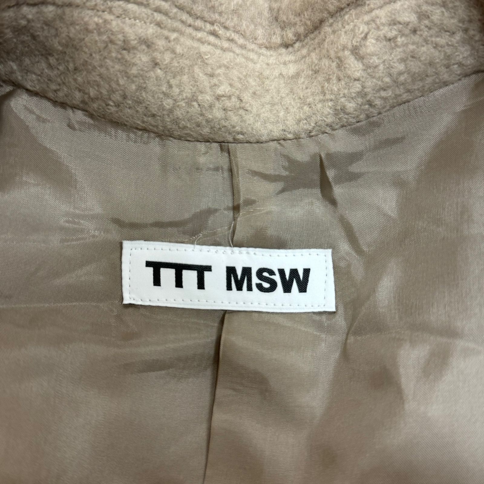 定価132000円 新品 TTT MSW 2022AW オーバーサイズ ウールコート 
