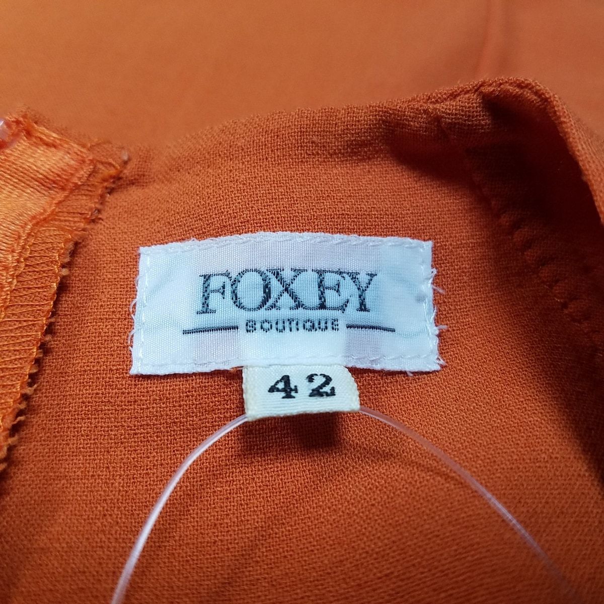 FOXEY(フォクシー) ワンピース サイズ42 L レディース - オレンジ