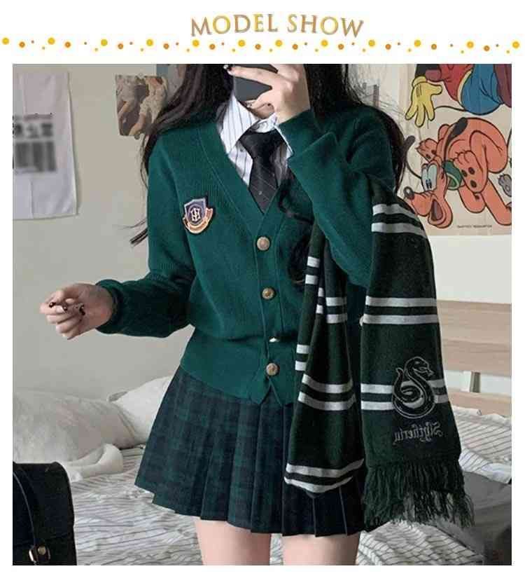 ニットセーター レディース カーディガン スクールセーター Vネック 制服 秋冬 前開き 春 ニットカーディガン 森ガール 女子 高校生 通学 楽天市場】ニットセーター レディース カーディガン スクール