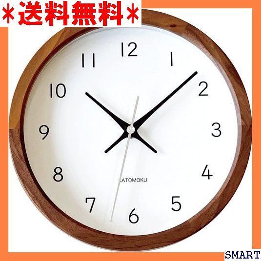 ☆人気 KATOMOKU Muku Clock 19 ウォール 時計 連続秒針 km-130WA