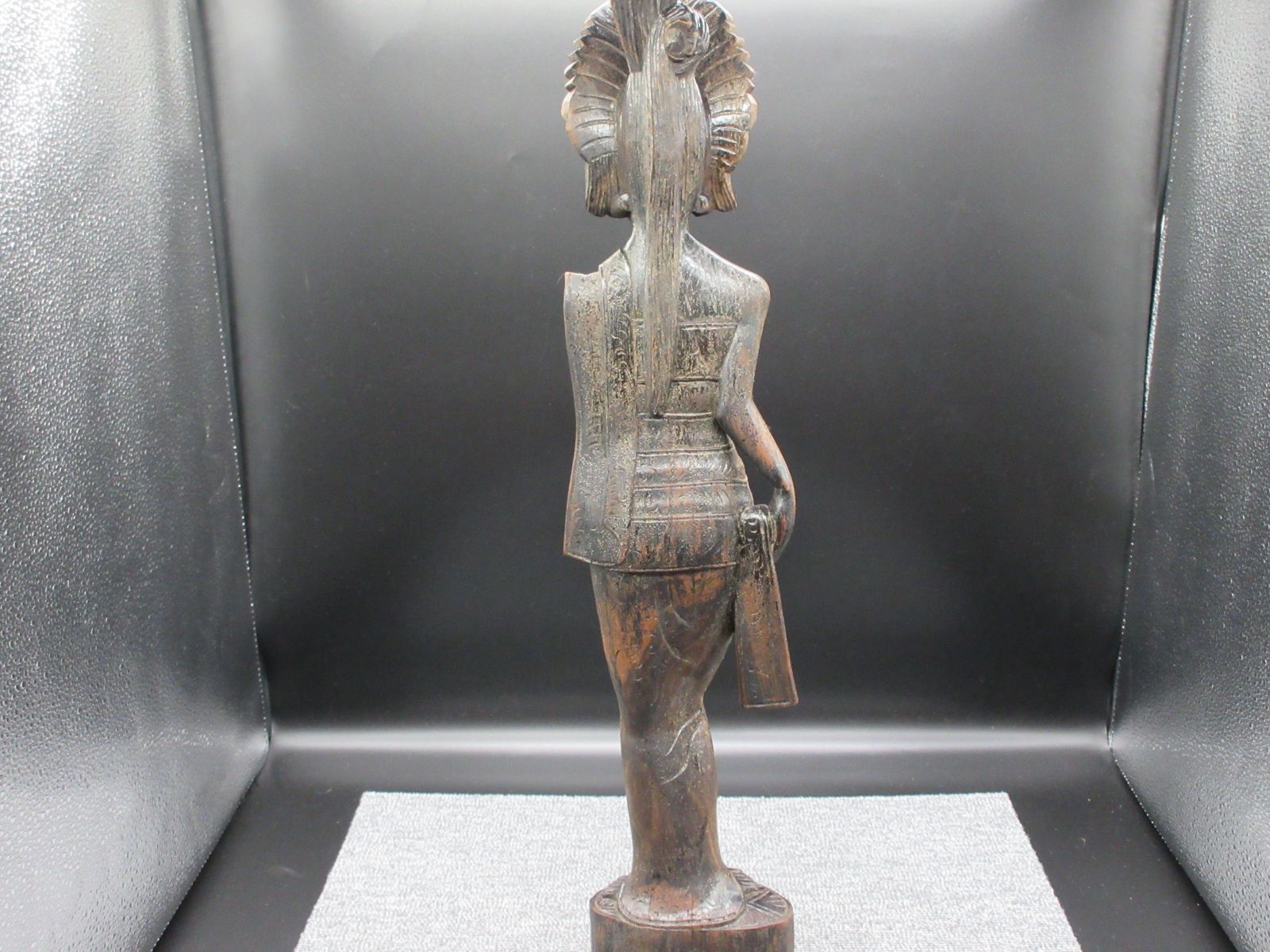 東南アジア 木彫り 彫刻 民族工芸 女性像 置物 バリ島 民芸品