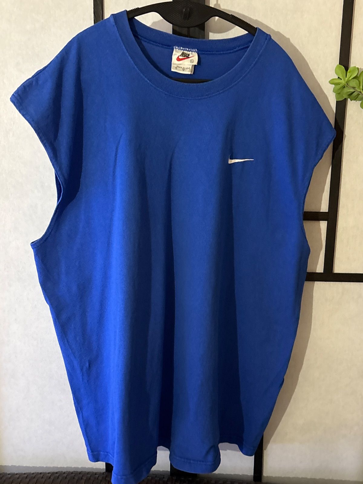 NIKE ナイキ 90s ノースリーブ ブルー ヴィンテージ Tシャツ XL 90 