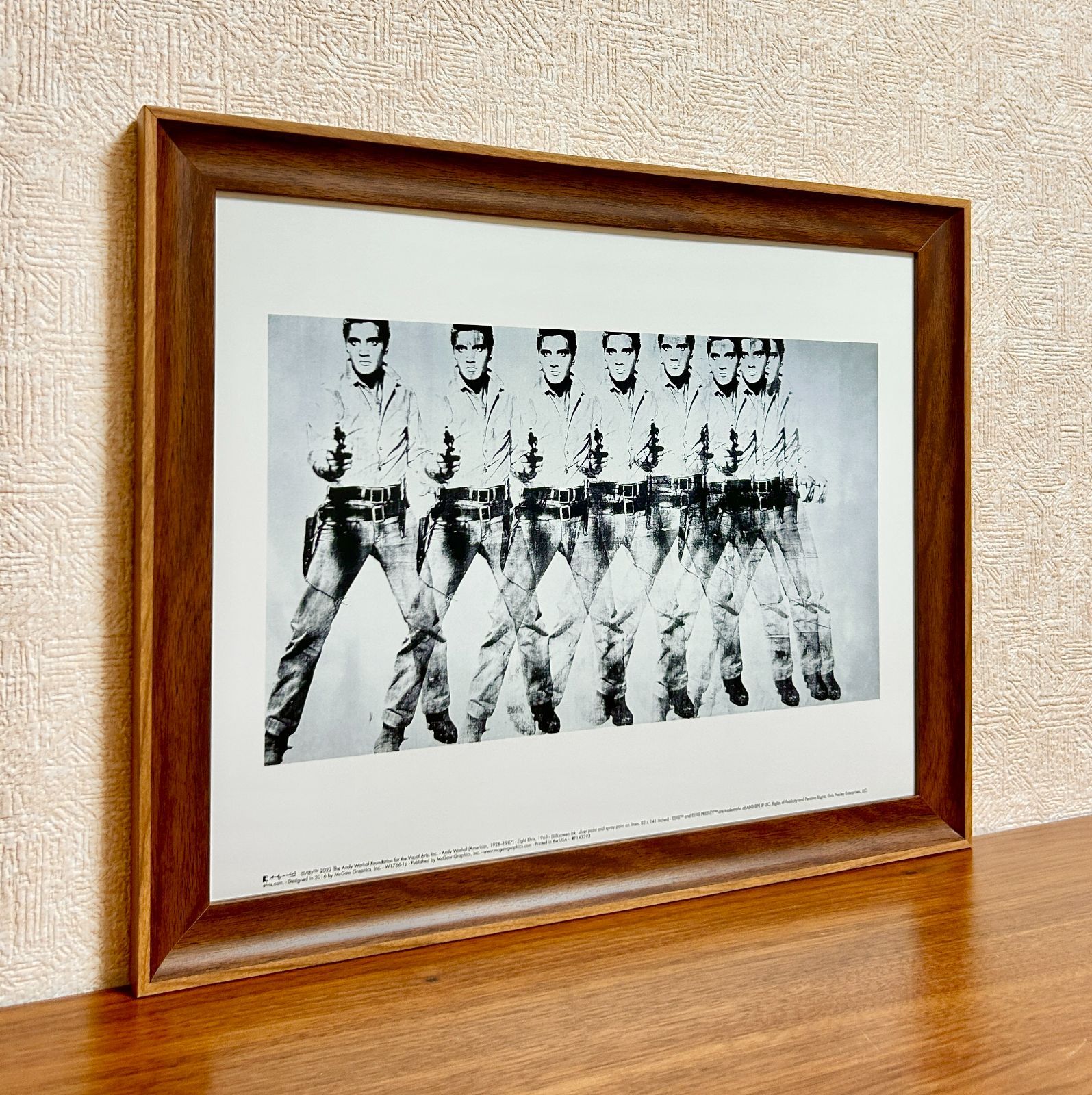 アンディー・ウォーホル Andy Warhol ダブルエルビス　ポスター額装 Amazon.co.jp: ポスター アンディ ウォーホル ダブル エルビス