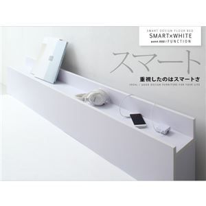 フロアベッド セミダブル【IDEAL】【国産ポケット付き】フレームカラー