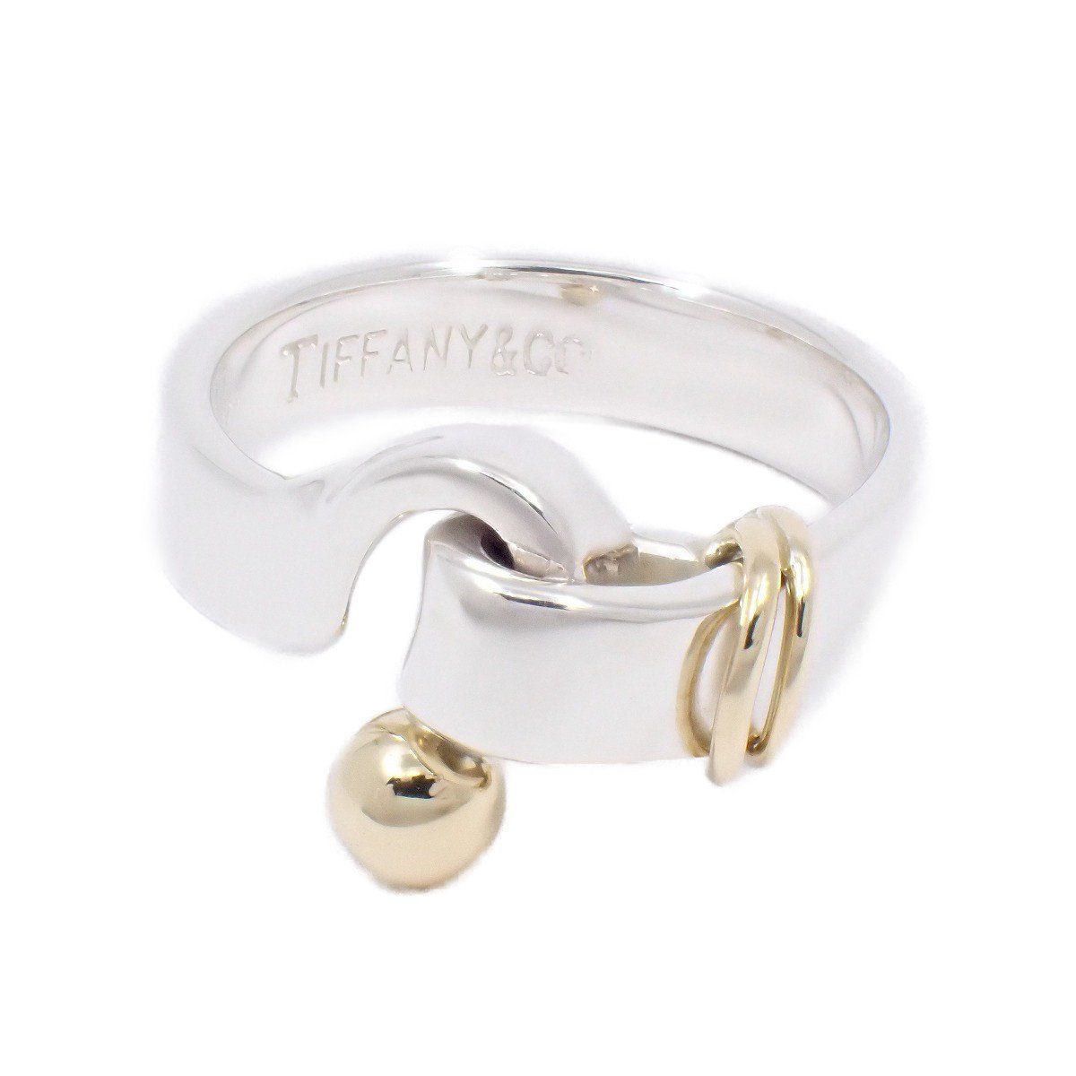 TIFFANY＆Co. ティファニー フック＆アイ リング 指輪 シルバー925|750YG 7号 いおき質店