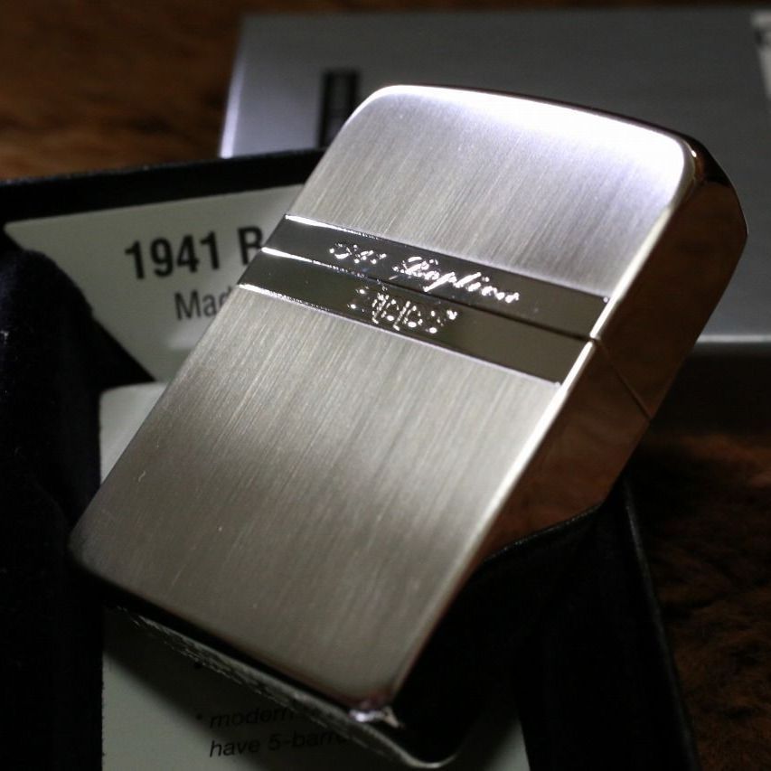 ZIPPO 1941レプリカジッポ ミラーライン シルバー 銀 カッコイイ ジッポー レトロ