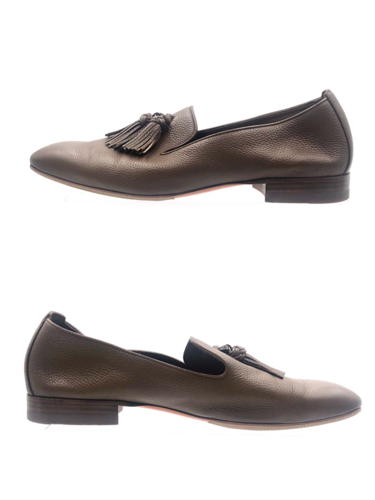 ★美品★ SANTONI レディース　タッセル本革ローファー　イタリア製37.5 ☆美品☆ SANTONI レディース タッセル本革ローファー