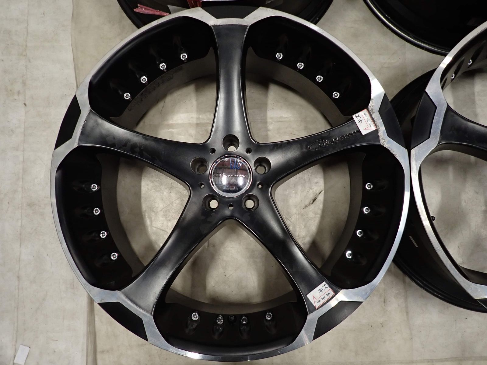 4本SET 会社宛 送料無料 22×9J Giovanna ジオバンナ ダラー アルミ 