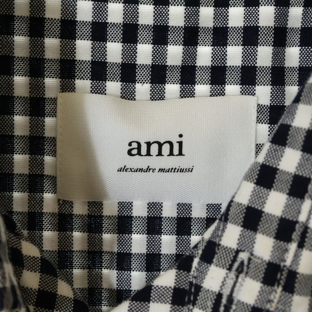 ami alexandre mattiussi ハート ギンガムチェックシャツ ami alexandre mattiussi ハート ギンガムチェックシャツ - メルカリ