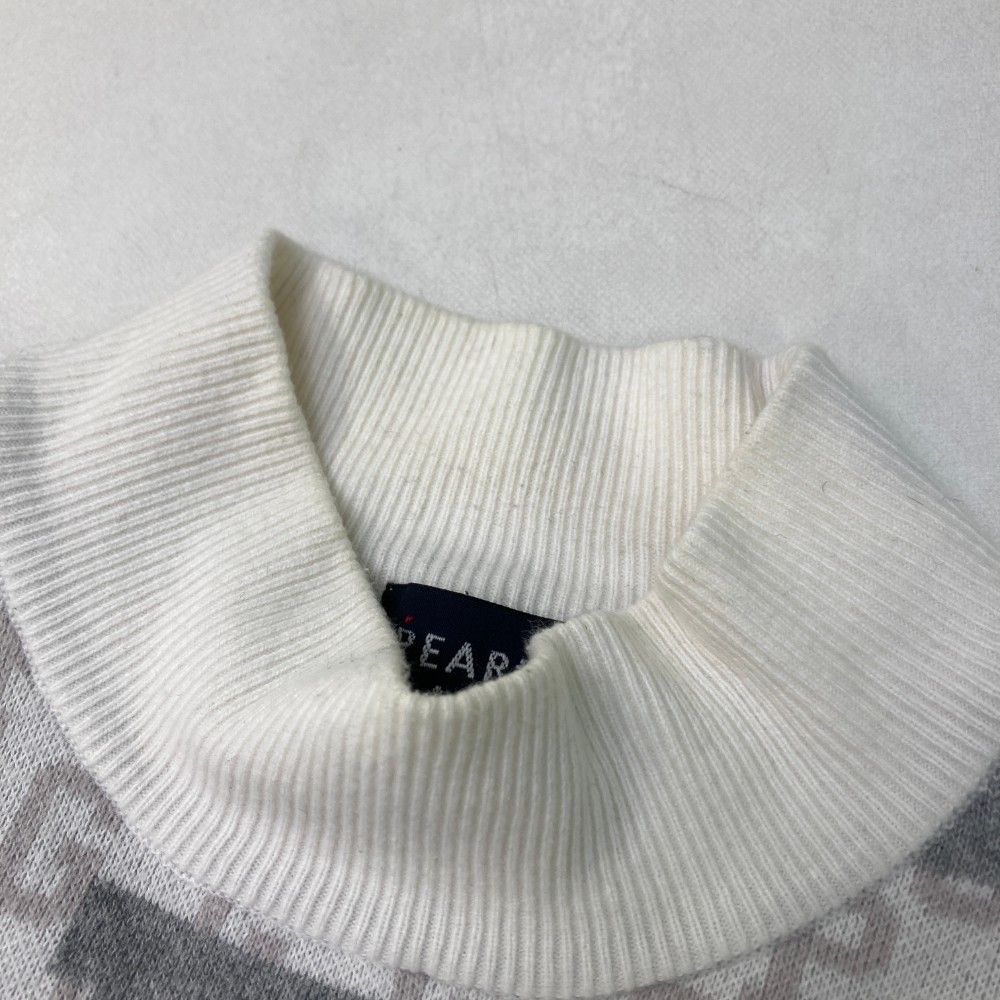 サイズ：1 PEARLY GATES パーリーゲイツ 2024年モデル ハイネック ウール混 ニットセーター  ホワイト系 [240101426612] ゴルフウェア レディース ストスト サイズ：1 PEARLY GATES パーリーゲイツ 2024年モデル