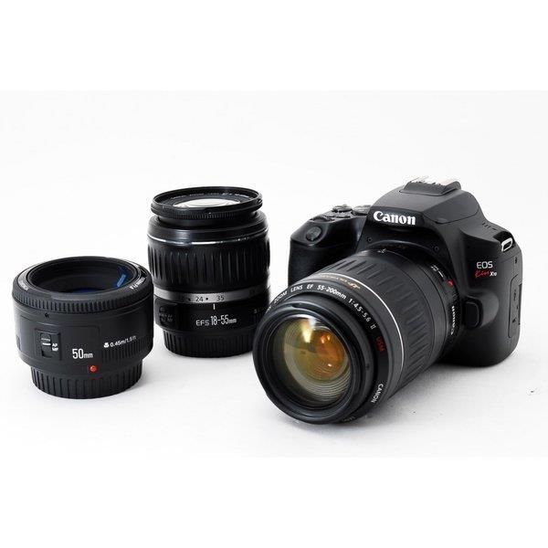 【美品】キャノン Canon EOS Kiss X10 レンズキット SDカード キヤノン Canon EOS Kiss X10 トリプルレンズセット 美品 SD