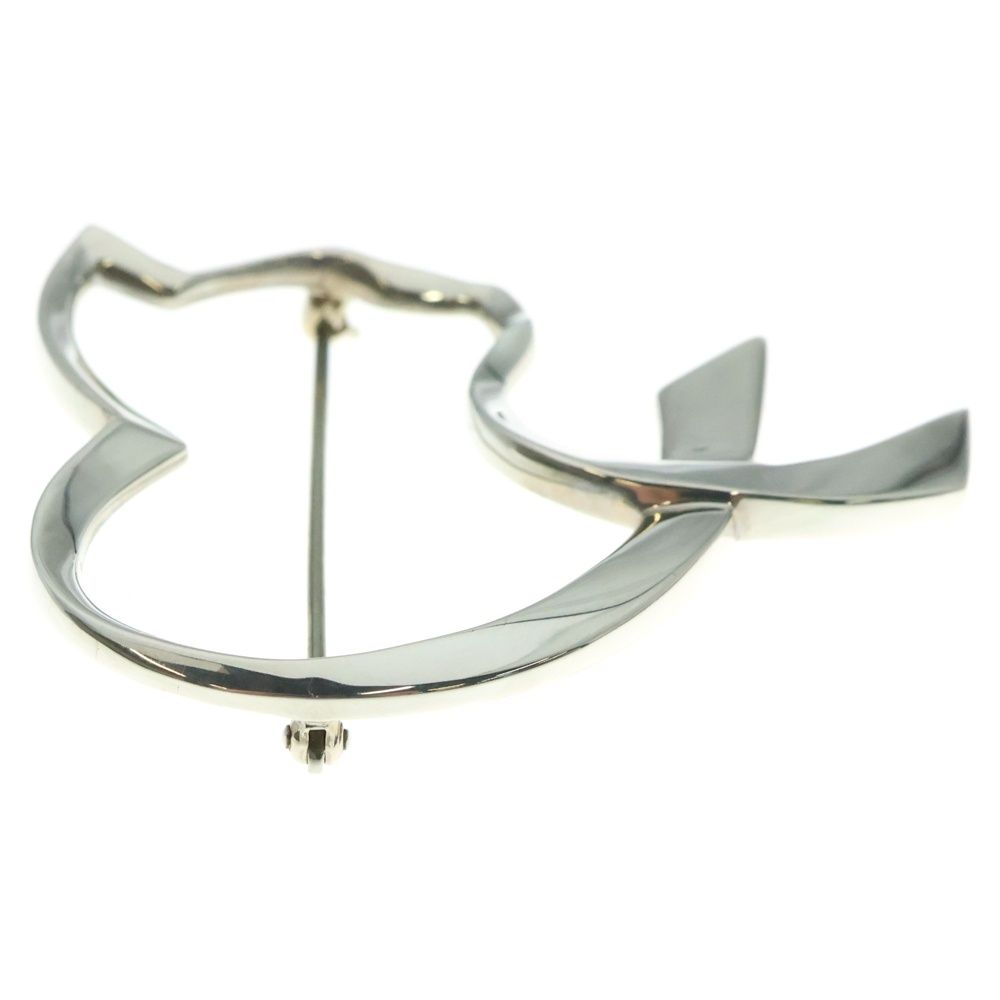 TIFFANY-Co ティファニー パロマピカソ オープンハートキャット ブローチ ピンバッジ シルバー