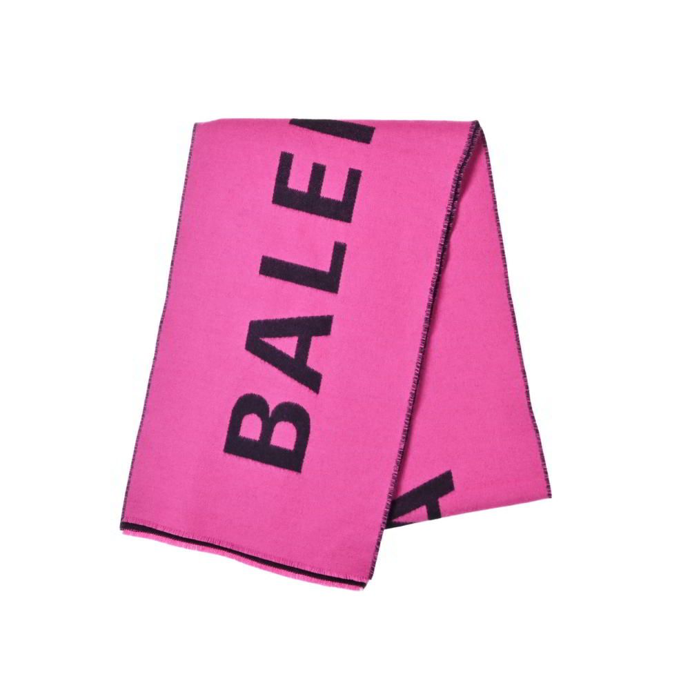 BALENCIAGA ウール ロゴ マフラー - メルカリ