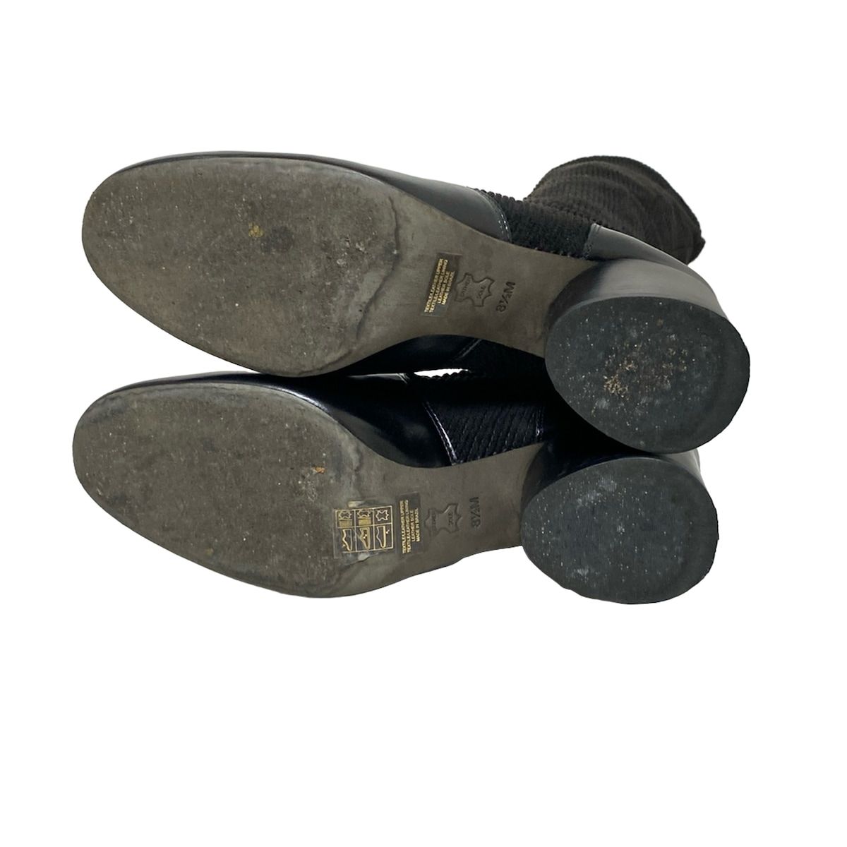 TORY BURCH トリーバーチ ロングブーツ 8 1|2B レディース - 黒 ストレッチブーツ レザー WWW_NOITHATQUANGTHANH_NET