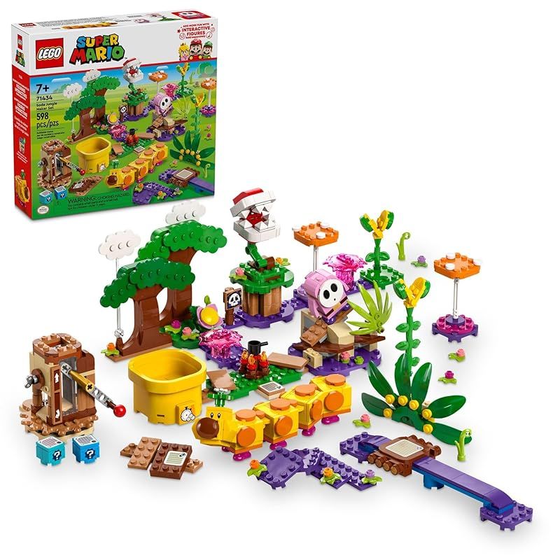 新着商品 レゴ LEGO スーパーマリオ ソーダ ジャングルメーカーセット カスタマイズ 任天堂 誕生日プレゼント マリオプレイセット 子供用 ピンクのシャイガイとウィグラー ジャングルのおもちゃ 男の子|女の子|7歳以上のゲーマー向け