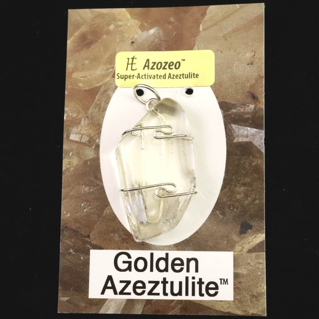 ※最終お値下げ価格！【 Ｈ＆Ｅ社  】 アゼツライト●３０mm●ペンダントトップ H&E社 アゼツライト (AZOZEO) タンブル ペンダントトップ 7.1g