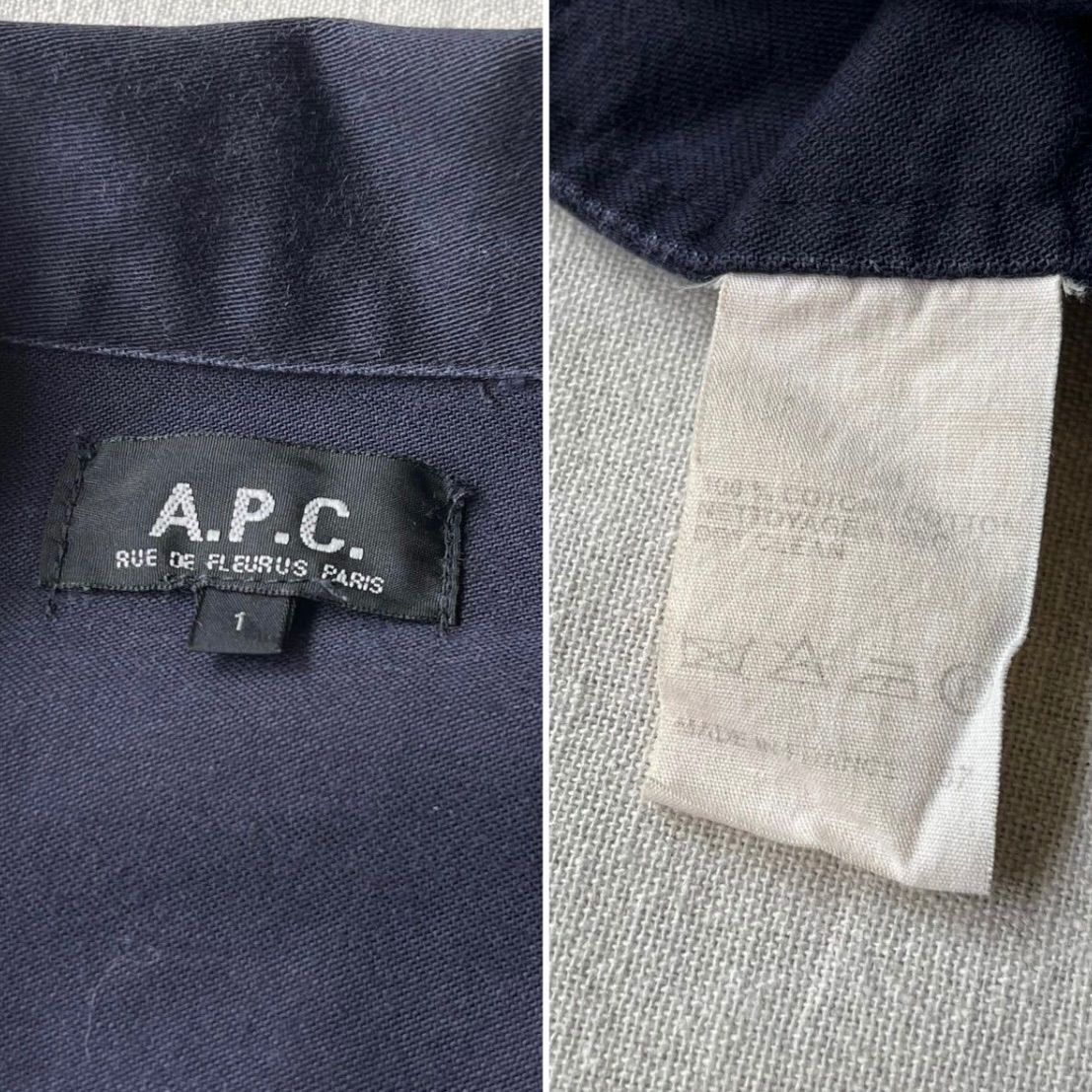 A.P.C.ビンテージコットンミリタリージャケット(フランス製) A.P.C - A.P.C.ビンテージコットンミリタリージャケット