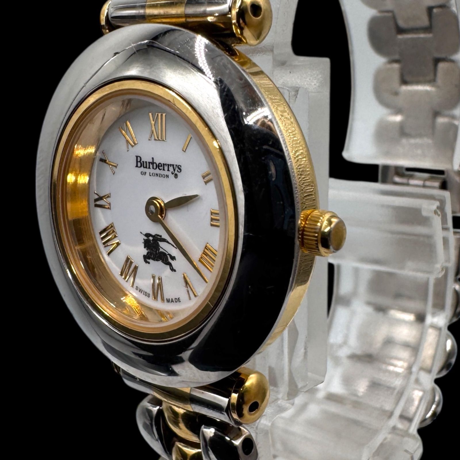 希少美品 稼働 Burberrys バーバリー チェンジベゼル 9100L