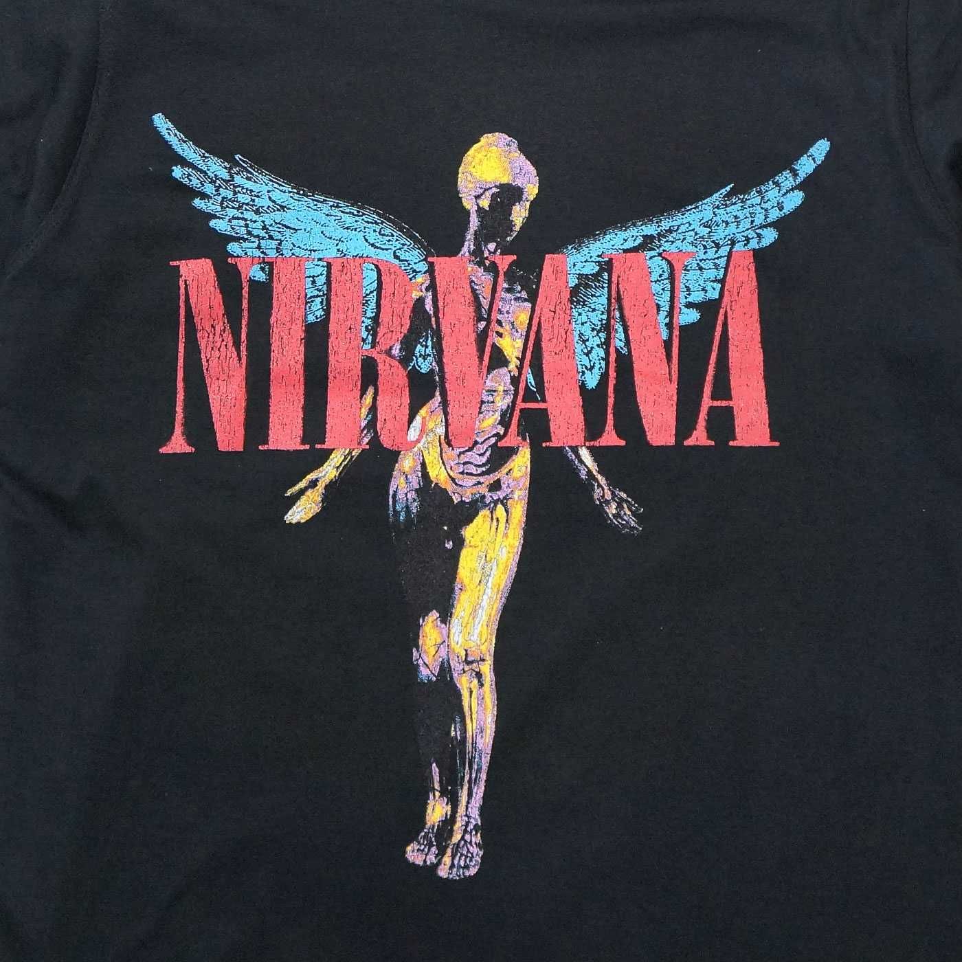 NIRVANA ニルヴァーナ Tシャツ Angelic Black ☆公式ライセンス 新品 