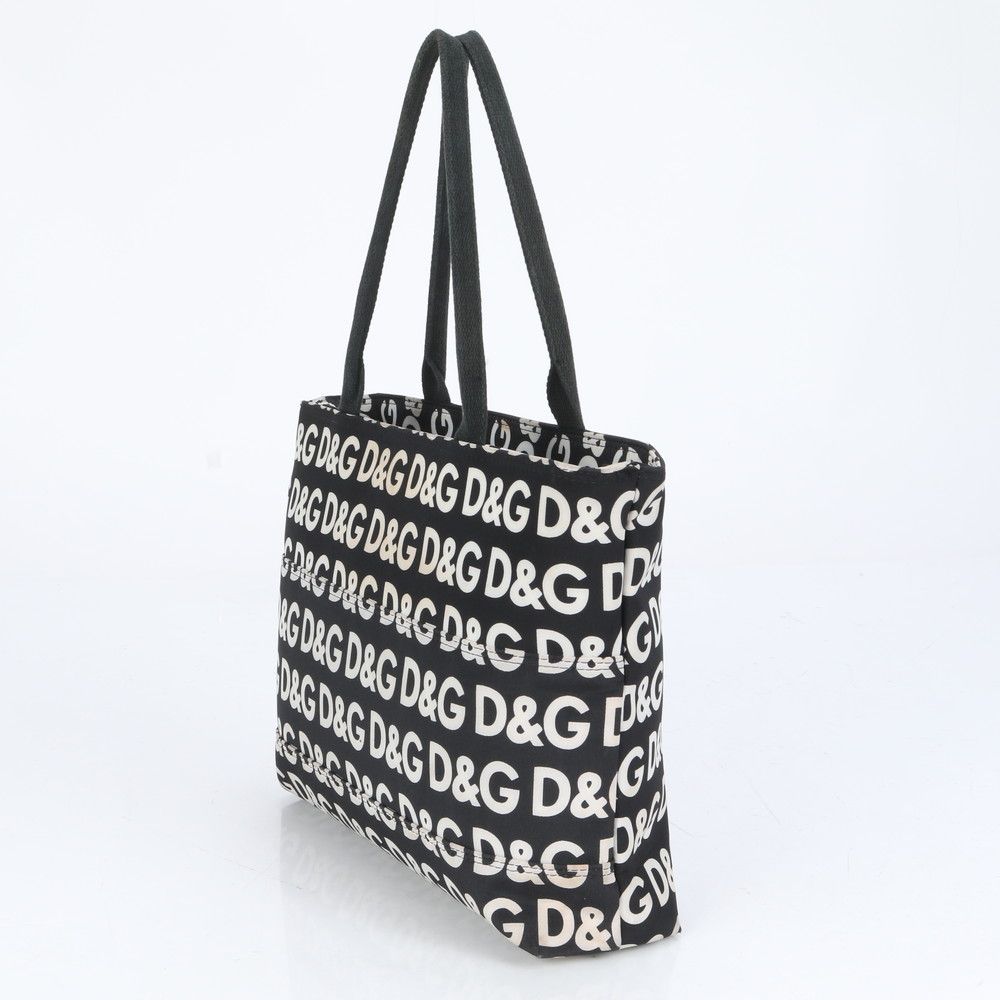 大学生 割引 D&G 美品 ドルチェアンドガッバーナ 肩掛け バッグ トート ロゴ バッグ