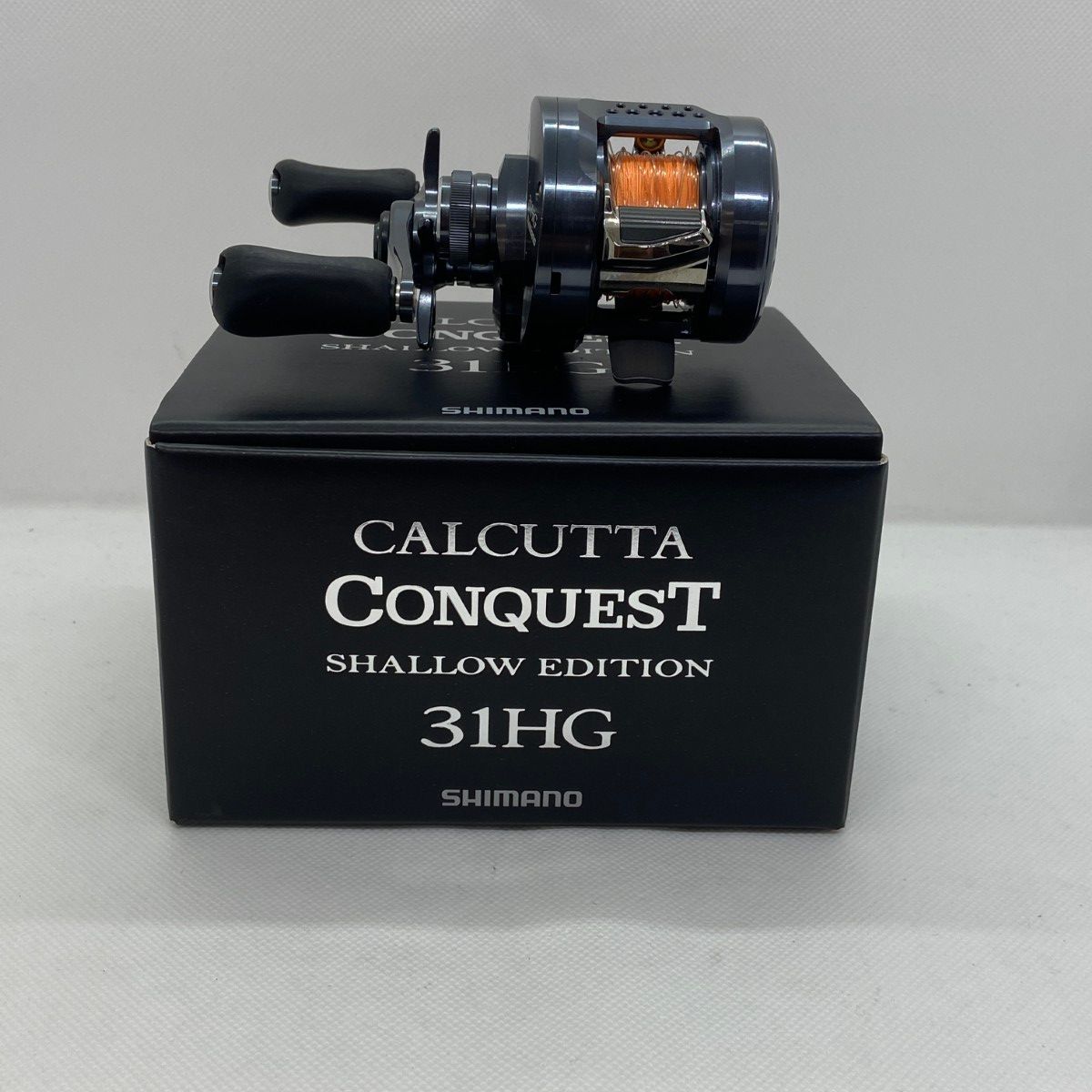 SHIMANO - ΨΨSHIMANO シマノ ベイトリール　24カルカッタコンクエスト シャローエディション 31HG キズ有 箱付 046741 ΨΨ SHIMANO シマノ ベイトリール 24 カルカッタコンクエスト