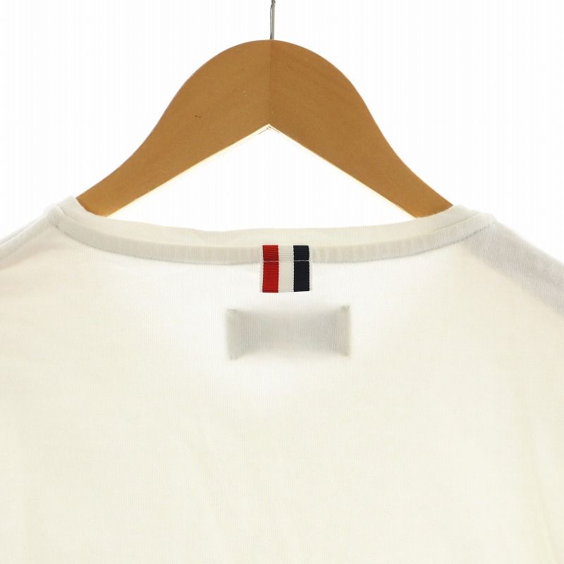トムブラウン THOM BROWNE Tシャツ カットソー 半袖 Vネック 1