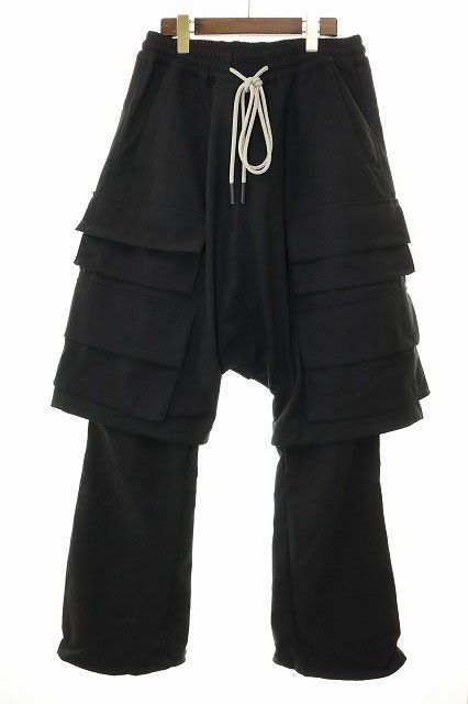 エーエフアーティファクト A.F ARTEFACT LAYEDER BOOTS CUT BLACK SIZE2 ag-12009 レイヤード ブーツカット パンツ ブラック ブランド古着ベクトル ● 251016