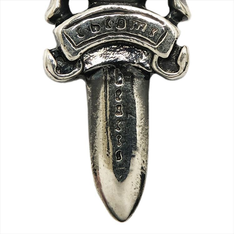 Chromehearts クロムハーツ #5 Dagger Charm ダガー チャーム w/アフターブルーサファイア ペンダント トップ ネックレス