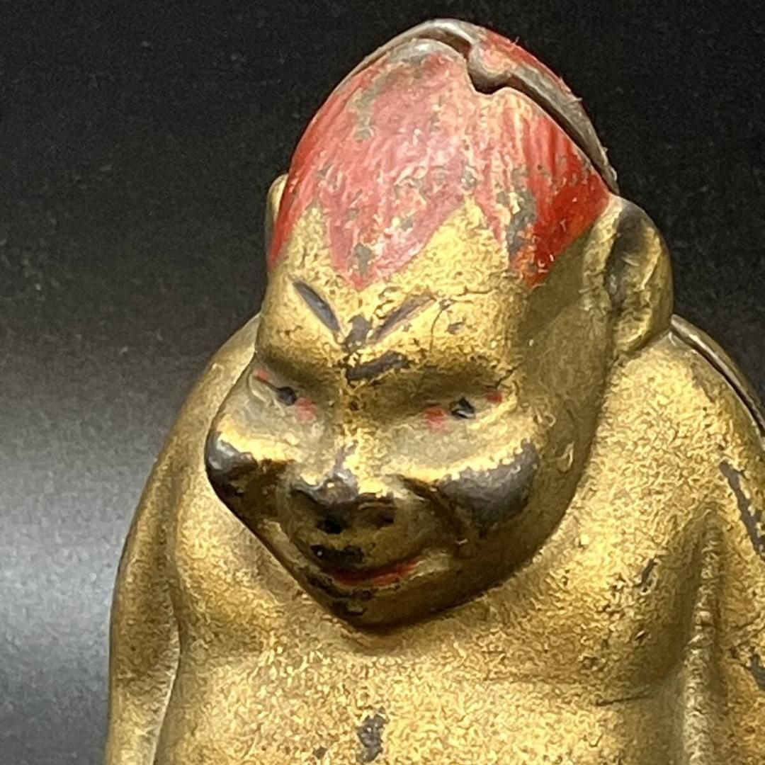 ビリケン アンティーク コインバンク 鋳物 金色 オブジェ 店舗什器 米国 BILLIKEN PATENT刻印 ビンテージ ヴィンテージ ペニーバンク POP_25B