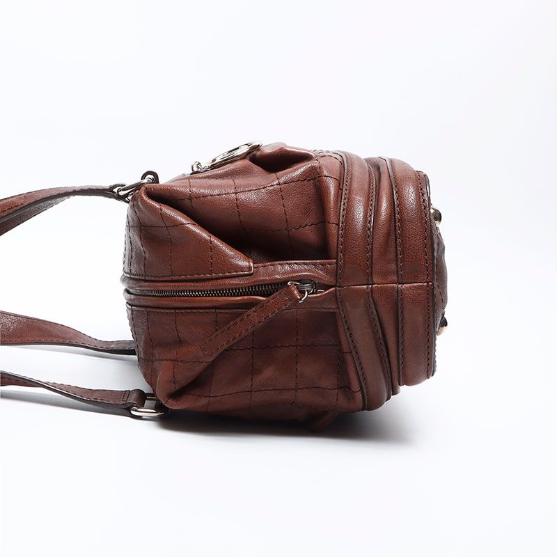 CHANEL シャネル ショルダーバッグ レザー ココマーク 11番台 チョコ  