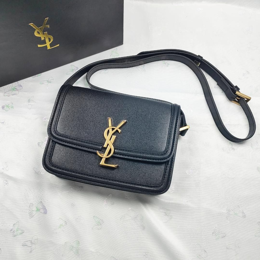 【超激得，超激得，HOT】 Yves Saint Laurent ショルダーバッグ デニム ロゴ インディゴ
