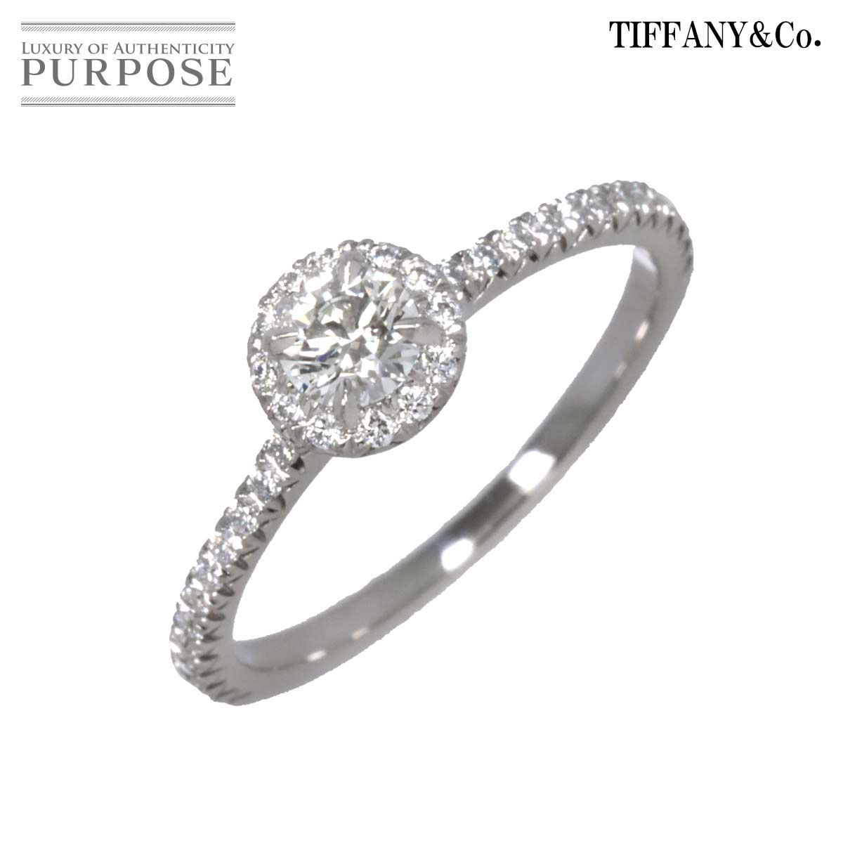 ティファニー TIFFANY&CO. ソレスト ダイヤ 0.22ct I/VVS1/3EX 8.5号 リング Pt プラチナ 指輪 Diamond  Ring【鑑定書付き】 90202362