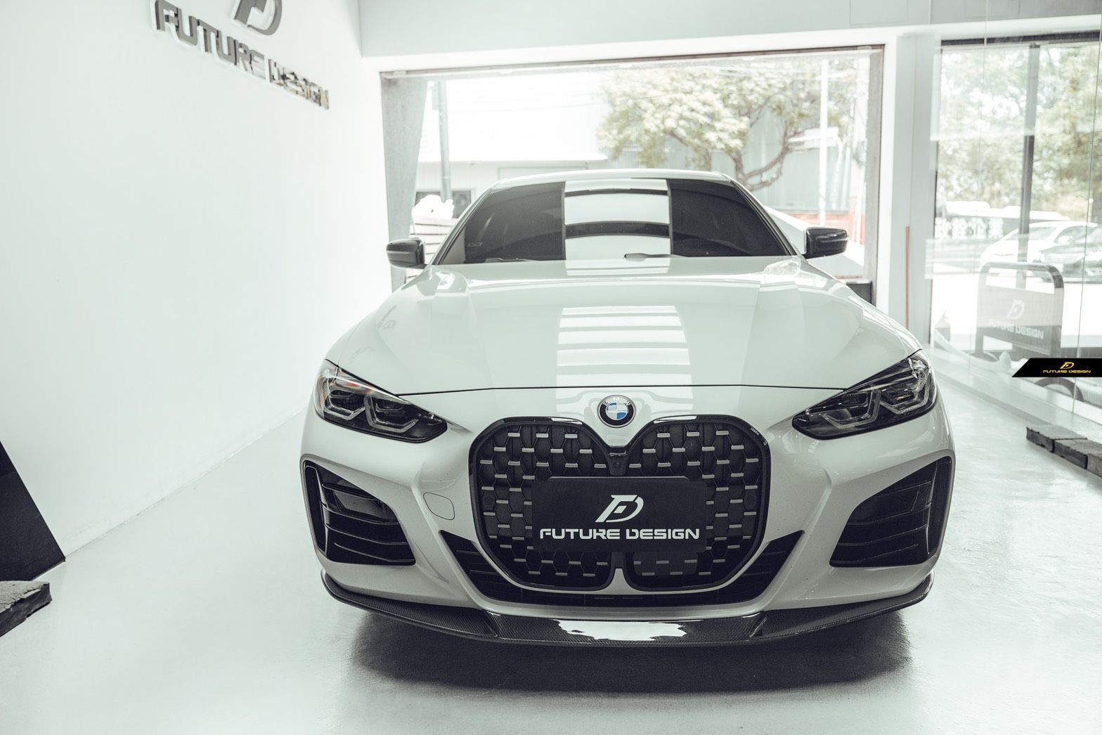 FUTURE DESIGN BMW 4シリーズ G22 M-TECH Mスポーツ フロント用 リップスポイラー 本物DryCarbon ドライカーボン カスタム エアロ