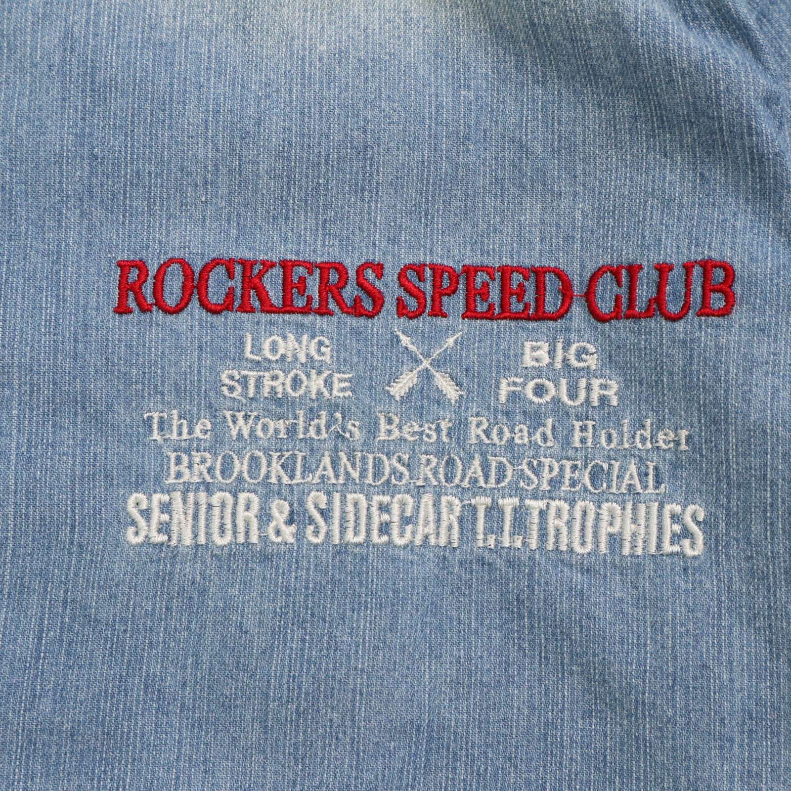 HOT，安い ☆未使用・メンズ☆Norton ノートン ロゴ刺繍 USED加工 デニムジャケット M