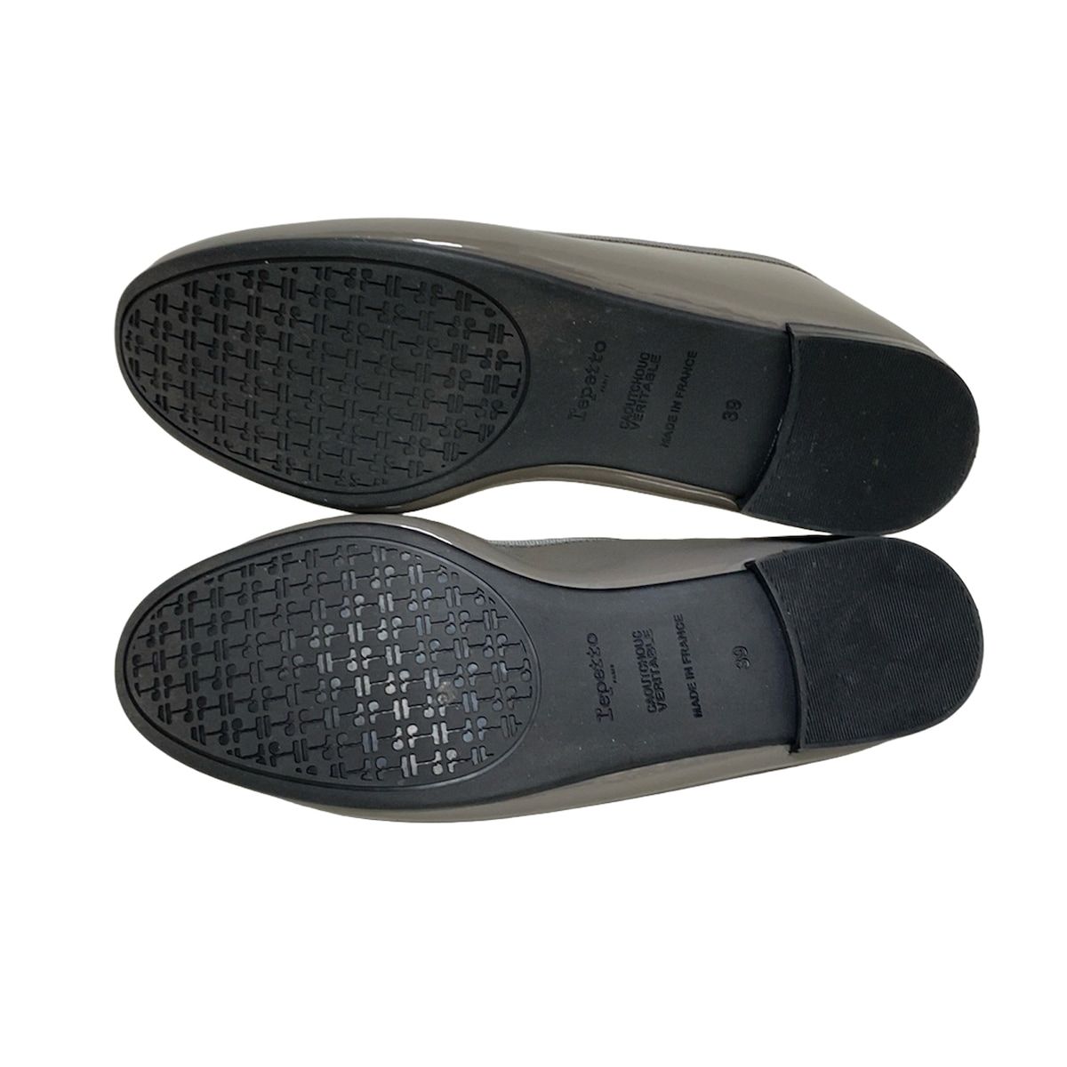 repetto ブラック フラットバレエシューズ