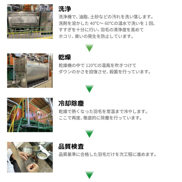 シングル ミライクルダウン使用