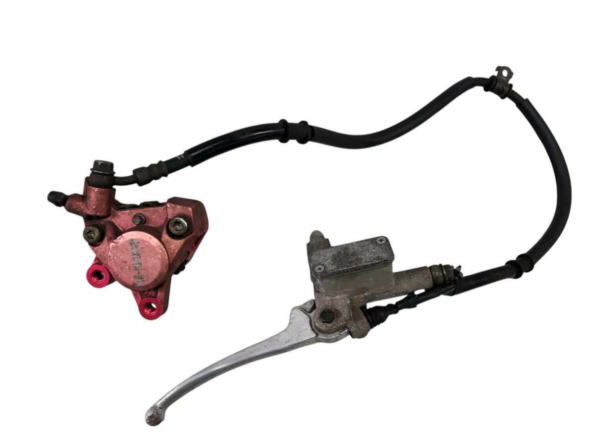 YAMAHA リモコンジョグ JOG-ZR SA16J KN-KIKAKU製 ブレーキキャリパー マスター レバー ホース 固着無し 2774-M6604