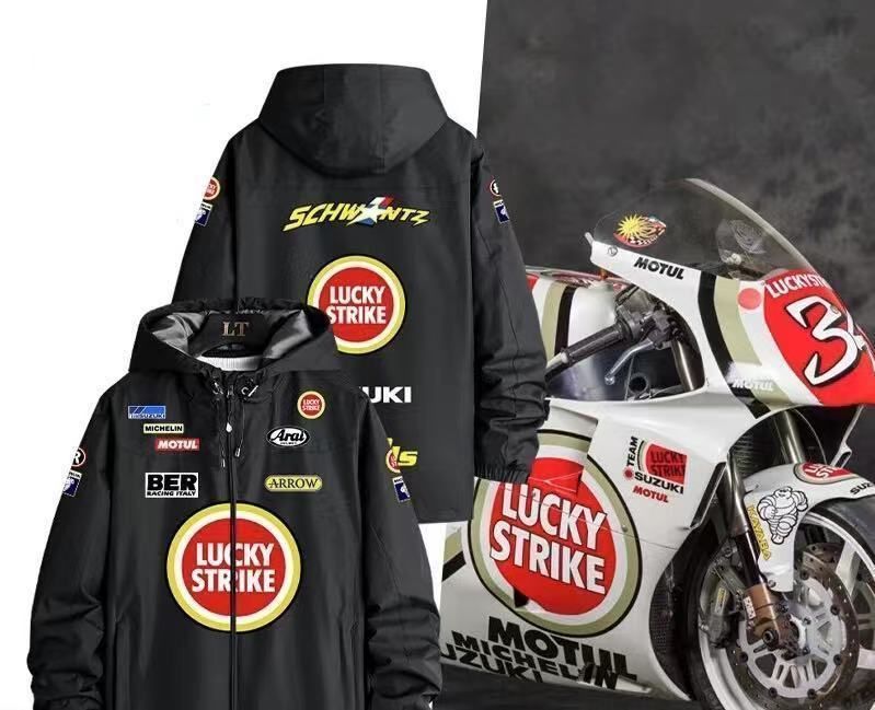 SUZUKI LUCKY STRIKE バイクジャケット ☆アウトレット☆新品 M MotoGP 