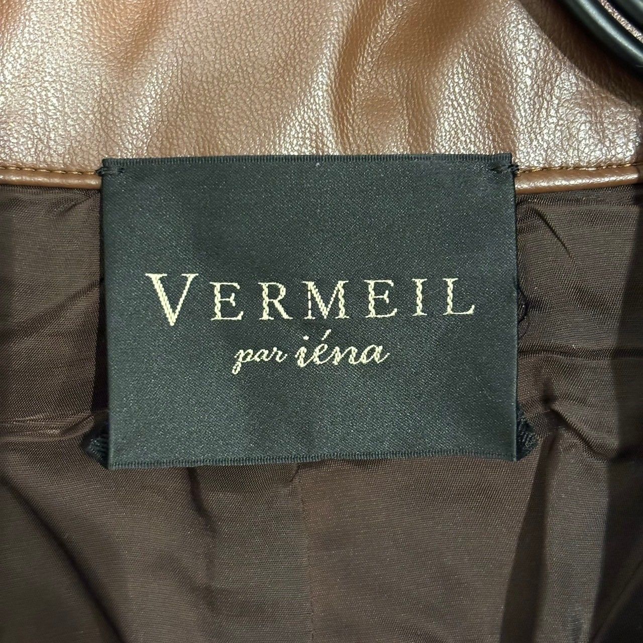 VERMEIL par iena ヘビーサテンバルーンブルゾン バルーンヘムジップブルゾン