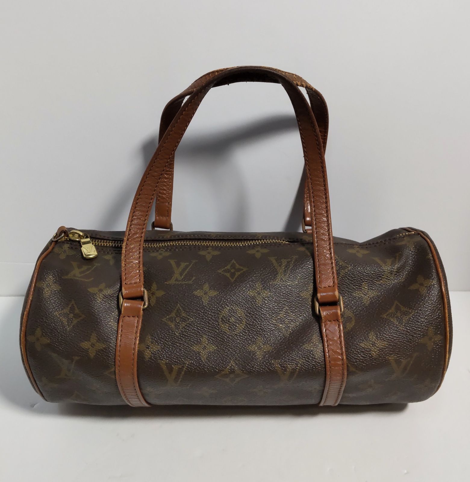 品 LOUIS VUITTON ルイヴィトン モノグラム パピヨン30 M51365 初期型 ハンドバッグ バッグ 筒型 正規品 フォロー割