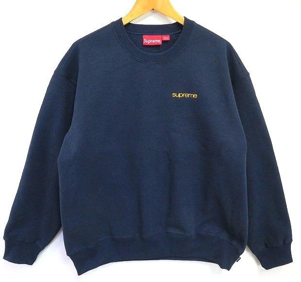 s23g-981x【中古】Supreme シュプリーム 23FW NYC Crewneck Navy