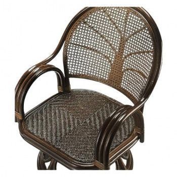 今枝商店 Romantic Rattan 籐回転座椅子 ハイタイプ S584B