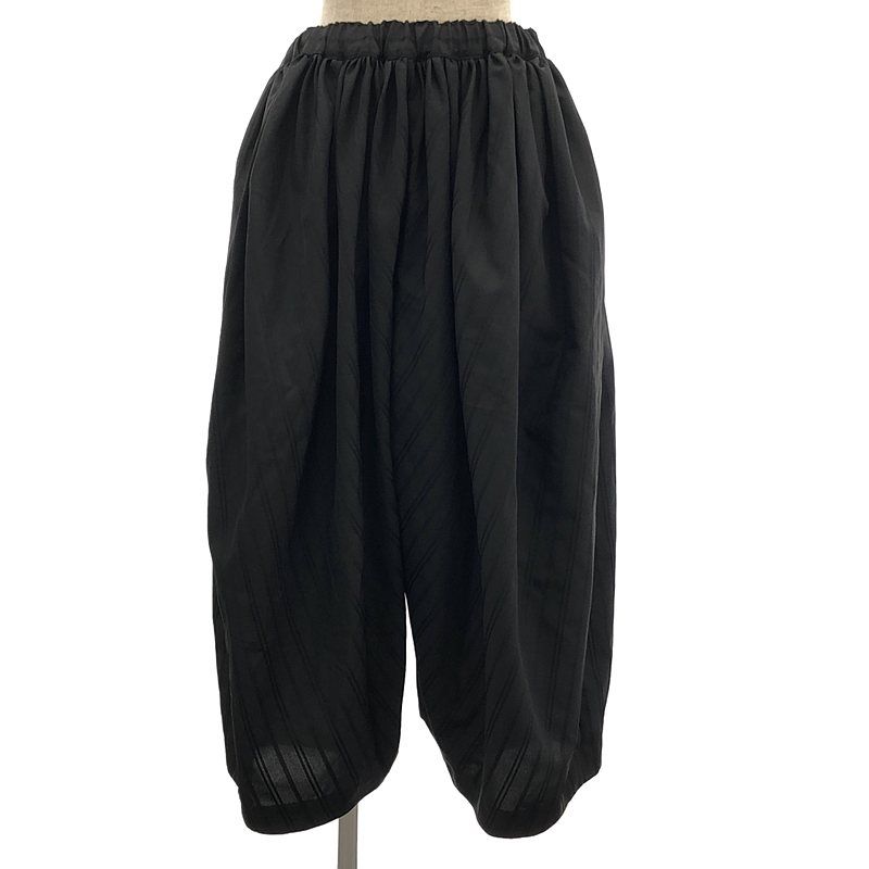 COMME des GARCONS COMME des GARCONS | コムコム | 2025SS | ストライプ バルーンパンツ | S | ブラック | レディース