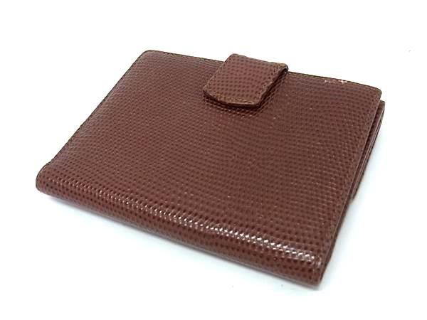 Salvatore Ferragamo フェラガモ 224068 ヴァラリボン リザード型押し