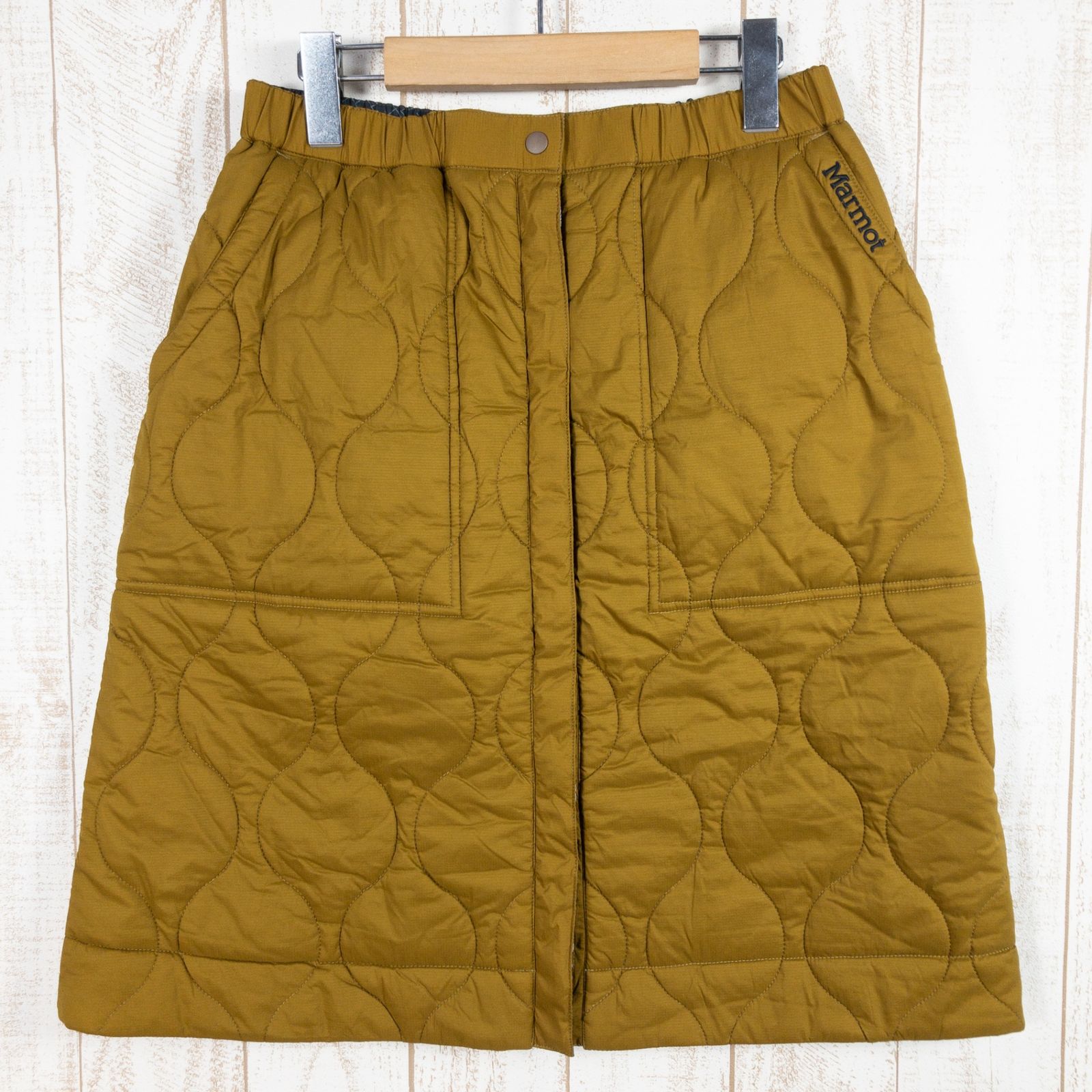 Women s L ベージュ系 Marmot マーモット × 四角友里 コラボ ウィメンズ リバーシブル プリマロフト スカート Ws Reversible PRIMALOFT Skirt インサレーション 化繊ダウン TOWSJE9