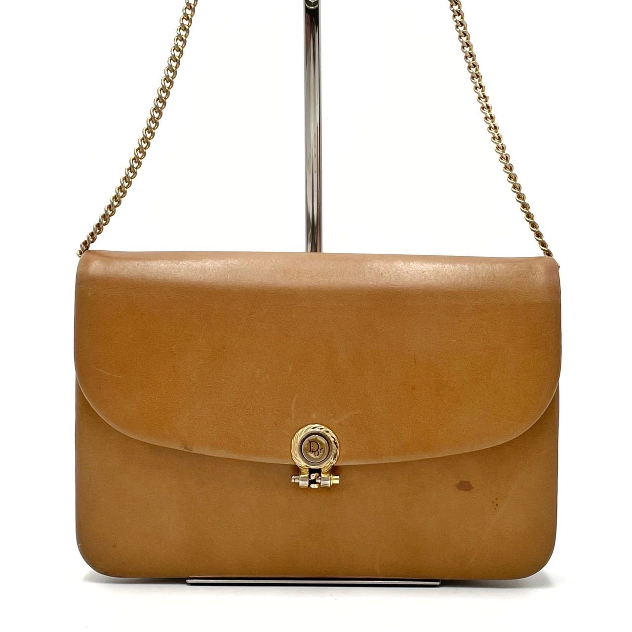 Christian Dior ・ショルダーバッグ・ゴールドチェーン ロゴ 極美品